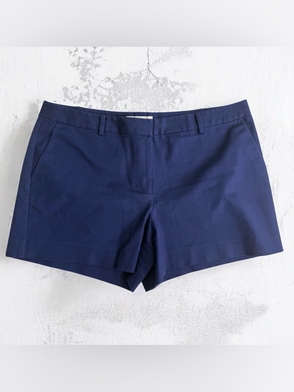 Michael Kors Navy Cotton Blend Twill Shorts – Women’s Size 14 – New Without Tags